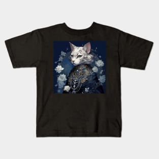 Silver Bengal Cat Kids T-Shirt